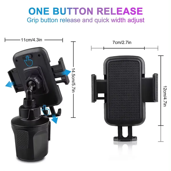 Adjustable Cup Holder for Car - Secure Your Phone While Driving