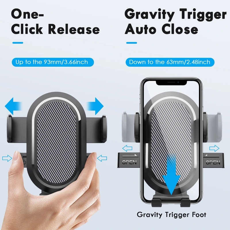 Universal Easy One Touch Car Holder for Windshield & Dashboard 