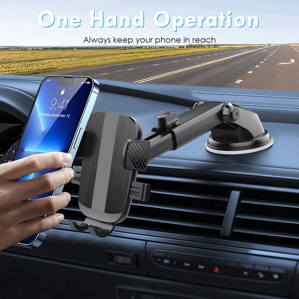 Universal Easy One Touch Car Holder for Windshield & Dashboard