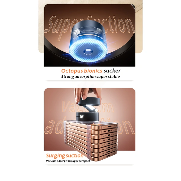 Soporte magnético para teléfono al vacío, soporte magnético para teléfono de doble cara