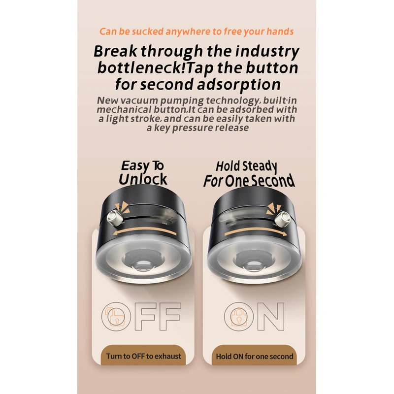 Vacuum Magnetic Phone Holder ，Double-Sided Magnetic Phone Holder 