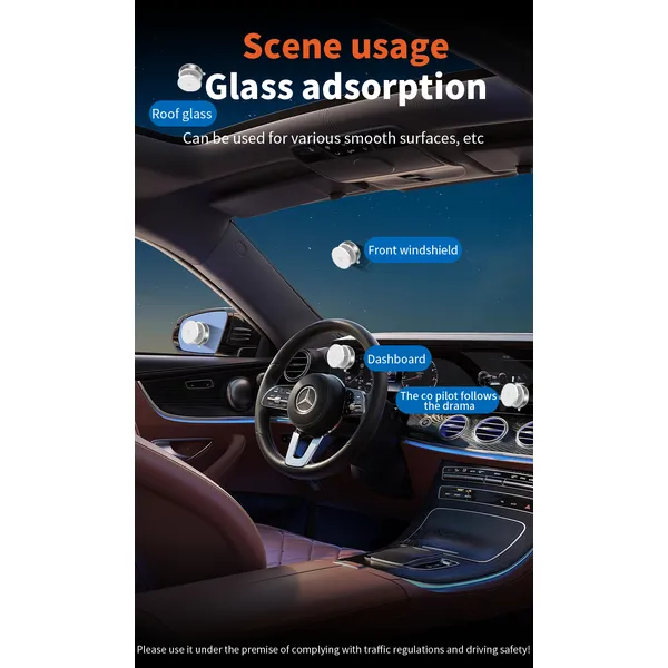 Upgraded 360° Adjustable Vacuum Magnetic Suction Cup Phone Mount