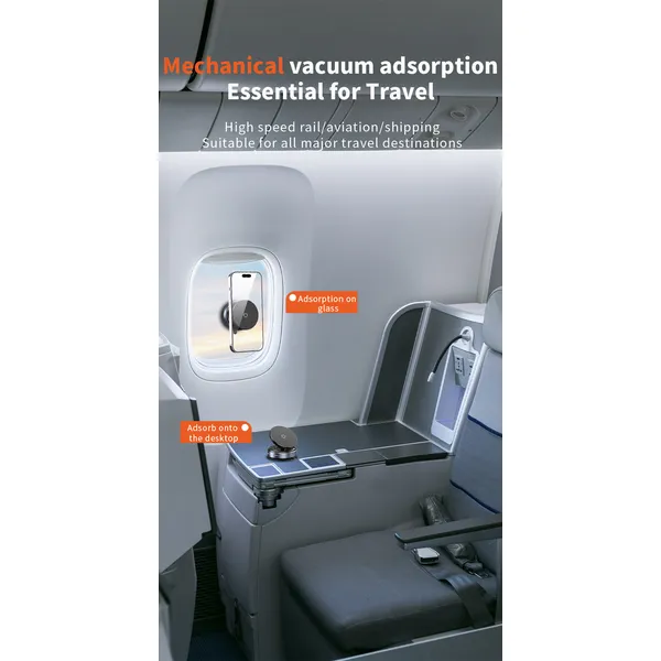 Upgraded 360° Adjustable Vacuum Magnetic Suction Cup Phone Mount