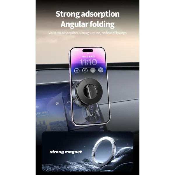 Soporte magnético para teléfono con ventosa al vacío, soporte magnético para teléfono con ventosa para automóvil, soporte magnético para teléfono celular de doble cara para todas las superficies lisas