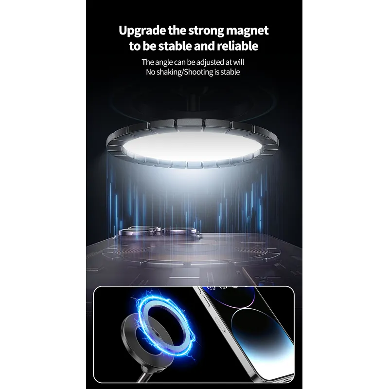 Vacuum Magnetic Phone Holder Suction Phone Mount,Magnetic Suction Cup Car Phone Mount,Double-Sided Magnetic Cell Phone Holder for All Smooth Surface 