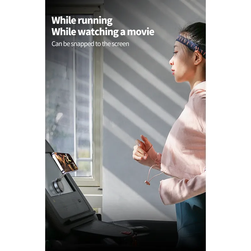 Vacuum Magnetic Phone Holder Suction Phone Mount,Magnetic Suction Cup Car Phone Mount,Double-Sided Magnetic Cell Phone Holder for All Smooth Surface 