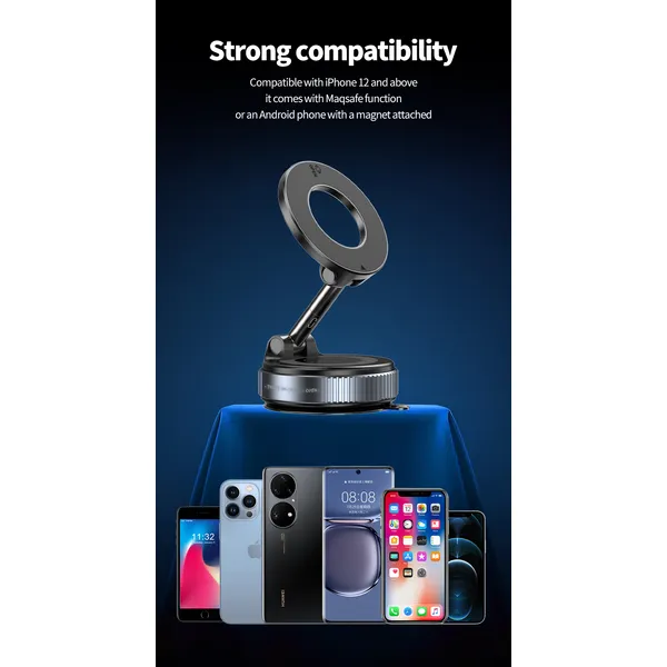 Soporte magnético para teléfono con ventosa al vacío, soporte magnético para teléfono con ventosa para automóvil, soporte magnético para teléfono celular de doble cara para todas las superficies lisas