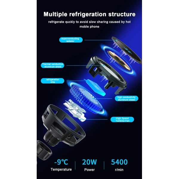 Magnetic semiconductor cooler charger