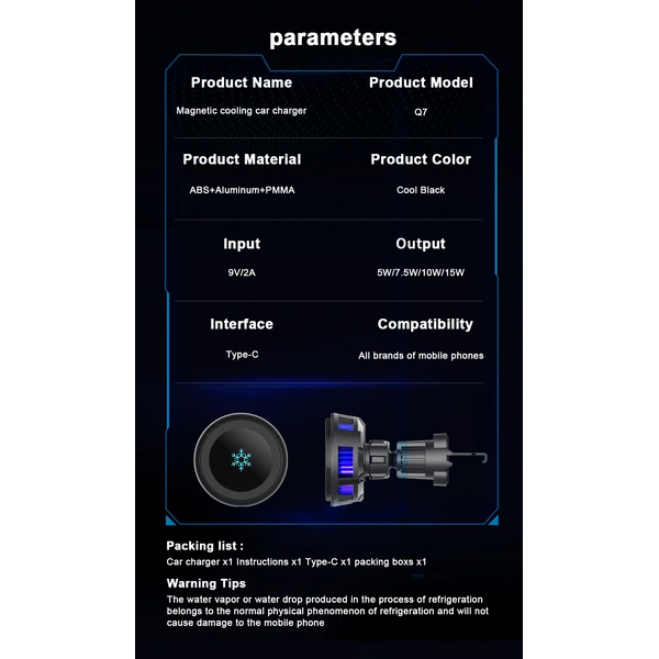 Magnetic semiconductor cooler charger