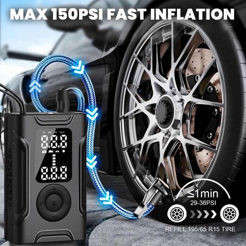 Tire Inflator Portable Air Compressor 
