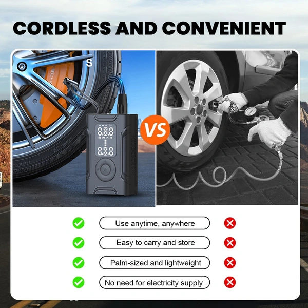 Tire Inflator Portable Air Compressor 