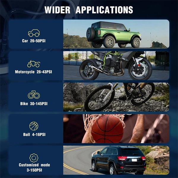 Tire Inflator Portable Air Compressor 