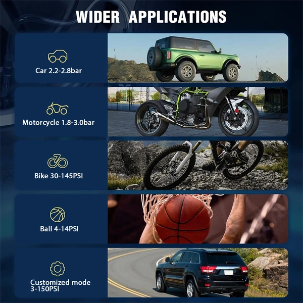 Tire Inflator Portable Air Compressor 