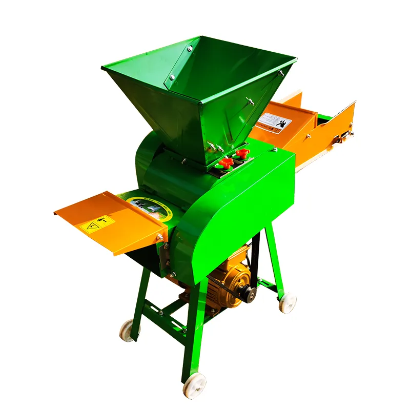 High Quality Animal Feed Processing Ensilage Machine Electric Small Chaff Cutter