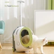Cat Carrier Backpack with Wheels Puppy Pet Rolling Backpack Carrier