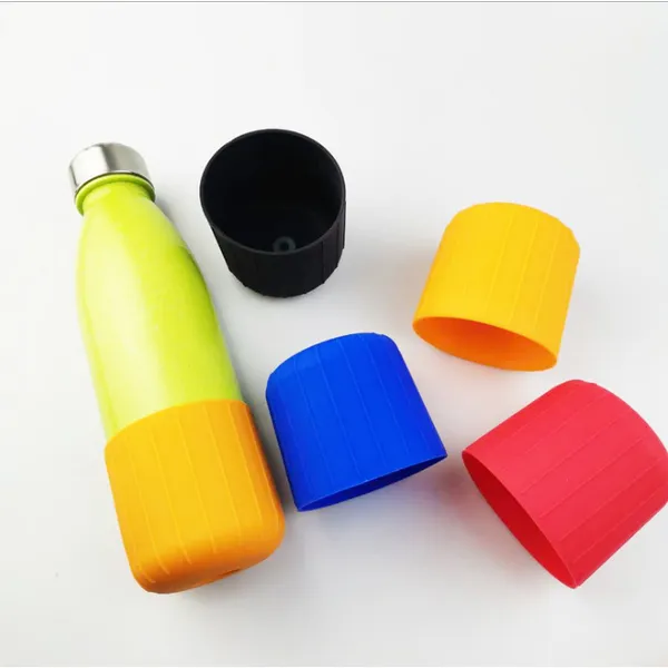 Customized anti-skid and heat insulation hollow protective rubber sleeve thermos cup anti scald silicone sleeve