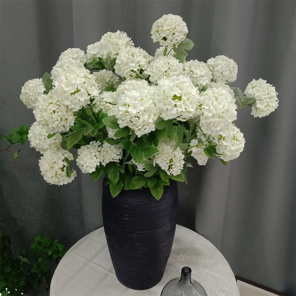 Artificial 3heads hydrangea branch for home wedding decoration