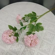 Artificial 3heads hydrangea branch for home wedding decoration