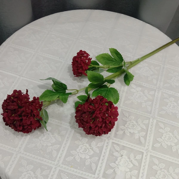 Artificial 3heads hydrangea branch for home wedding decoration