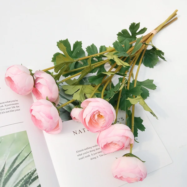 Artificial ranunculus flower for home decoration