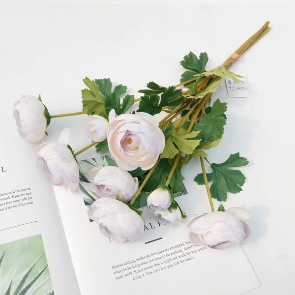 Artificial ranunculus flower for home decoration