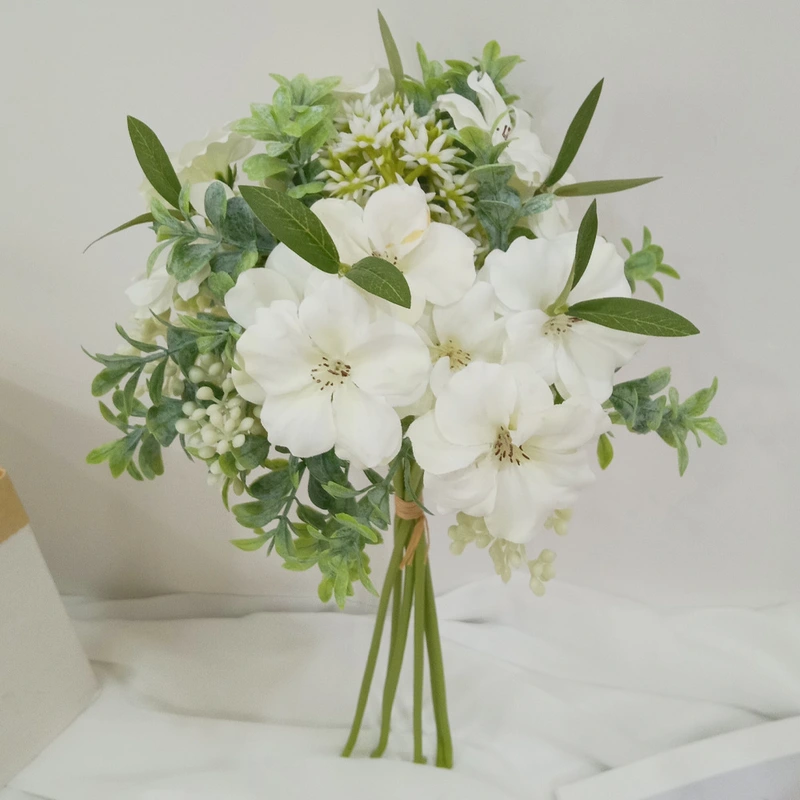 Artificial gardenia flower bouquet for wedding home decoration