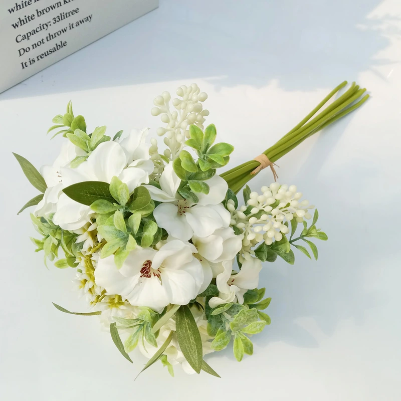 Artificial gardenia flower bouquet for wedding home decoration
