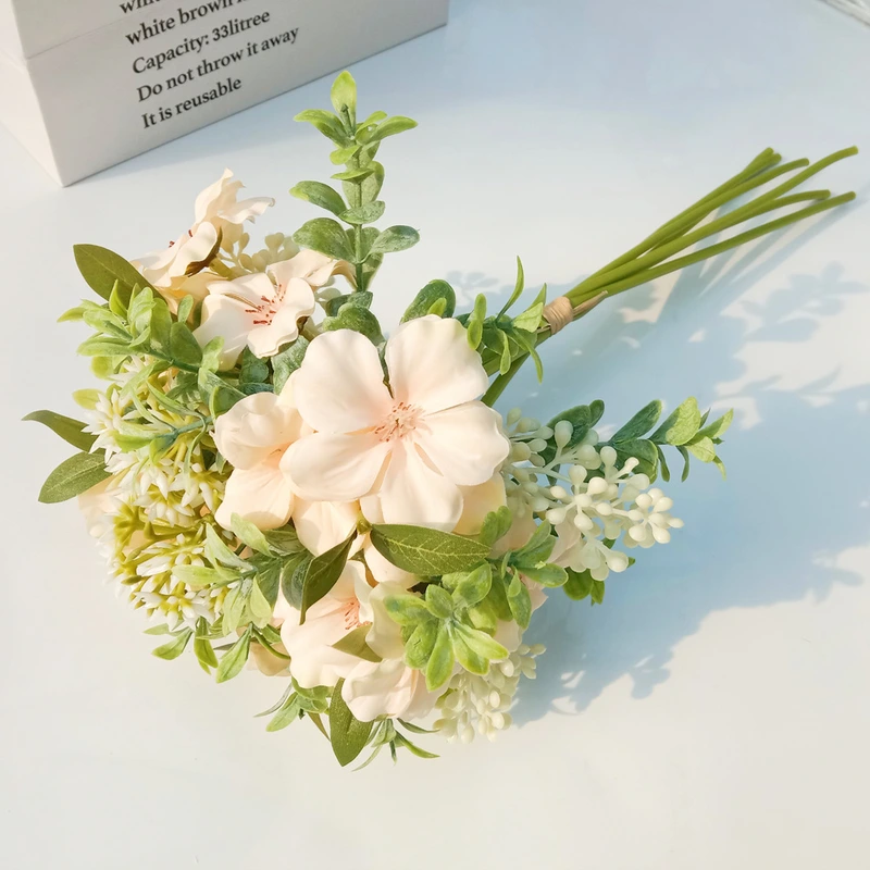 Artificial gardenia flower bouquet for wedding home decoration