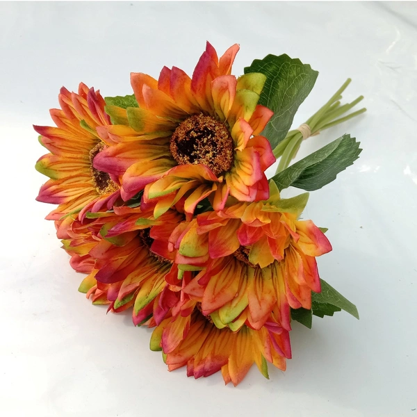 Artificial Sunflower Bouquet Fabric Flower for Home Wedding Decoration