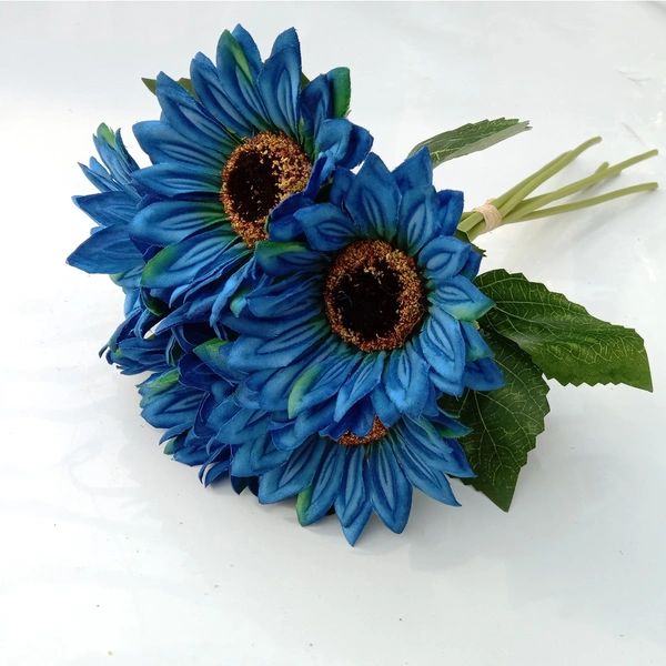 Artificial Sunflower Bouquet Fabric Flower for Home Wedding Decoration