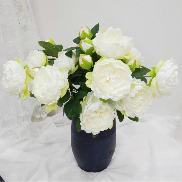 Artificial 12heads peony flower for home wedding decoration