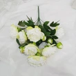 Artificial 12heads peony flower for home wedding decoration