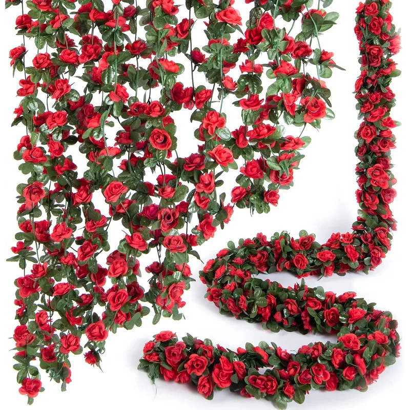 Artificial Rose Vine Artificial Decorative Plant Silk Flowers         