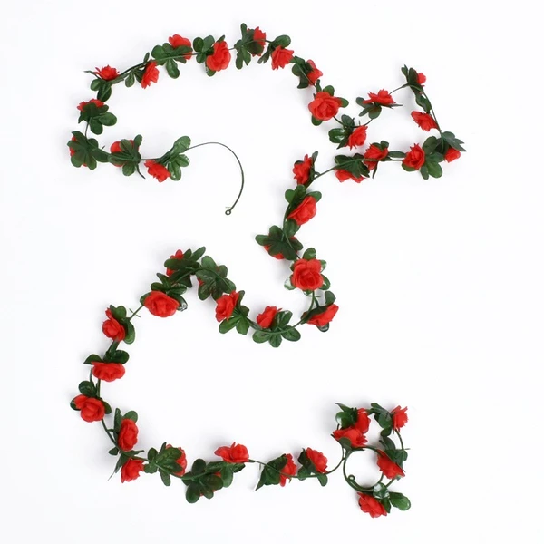 Artificial Rose Vine Artificial Decorative Plant Silk Flowers         