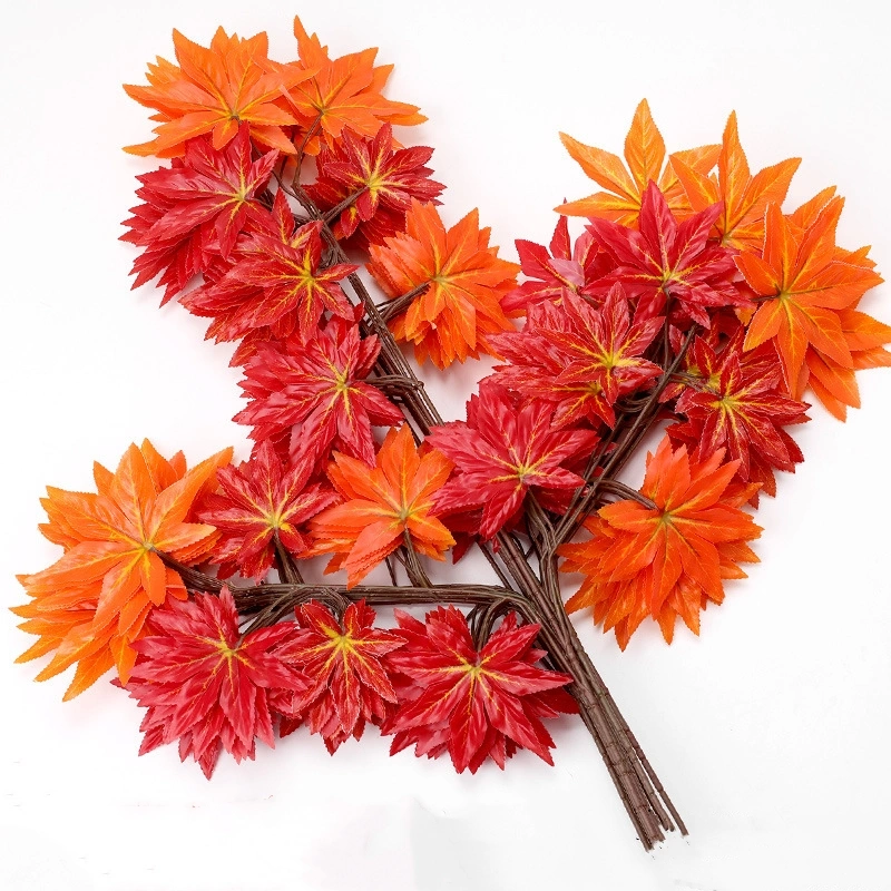 Artificial maple leaves SLFY18 for indoor and outdoor decoration