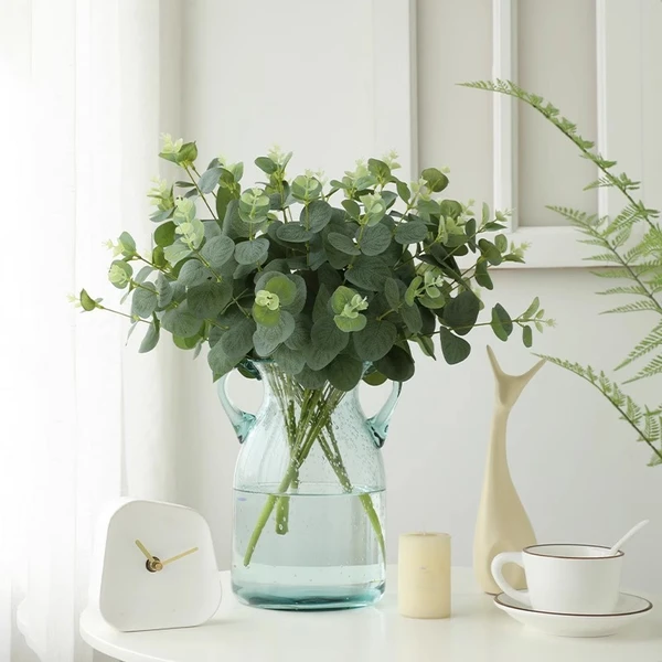 Artificial eucalyptus branches leaves for home wedding decoration