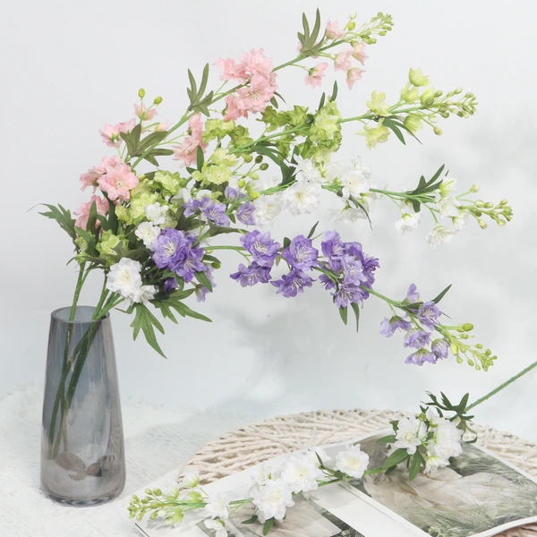 New artificial delphinium flower for home wedding decoration