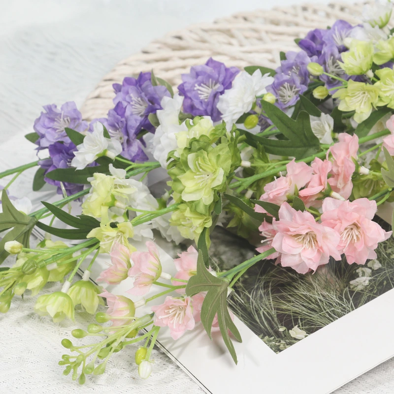 New artificial delphinium flower for home wedding decoration
