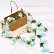 Artificial cherry blossom flower vine with leaves 18YHT
