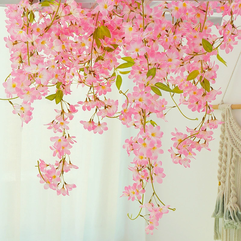 Artificial Jasmine Flower Vine Decorative Plant Silk Flowers         