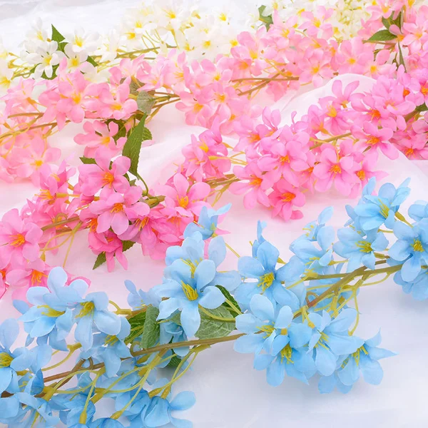 Artificial Jasmine Flower Vine Decorative Plant Silk Flowers         