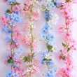 Artificial Jasmine Flower Vine Decorative Plant Silk Flowers         