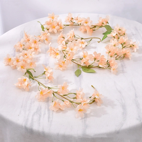 Artificial Jasmine Flower Vine Decorative Plant Silk Flowers         