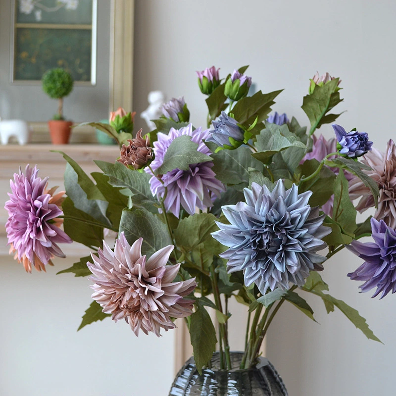 Artificial dahlia for home wedding party decoration