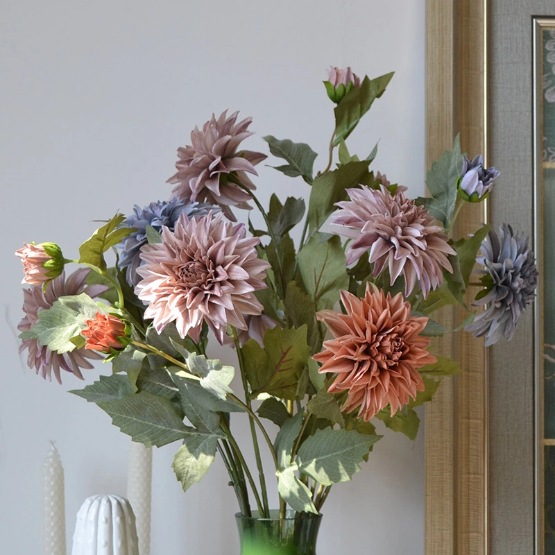 Artificial dahlia for home wedding party decoration