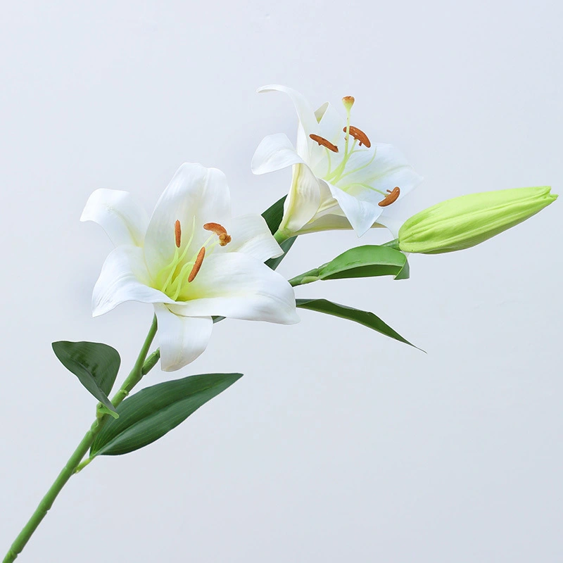 Artificial real touch lily flower for wedding home decoration