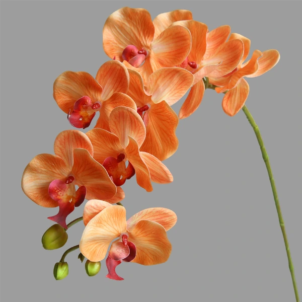 Artificial 9 heads Real Touch Orchids Flower Home Wedding Decoration 