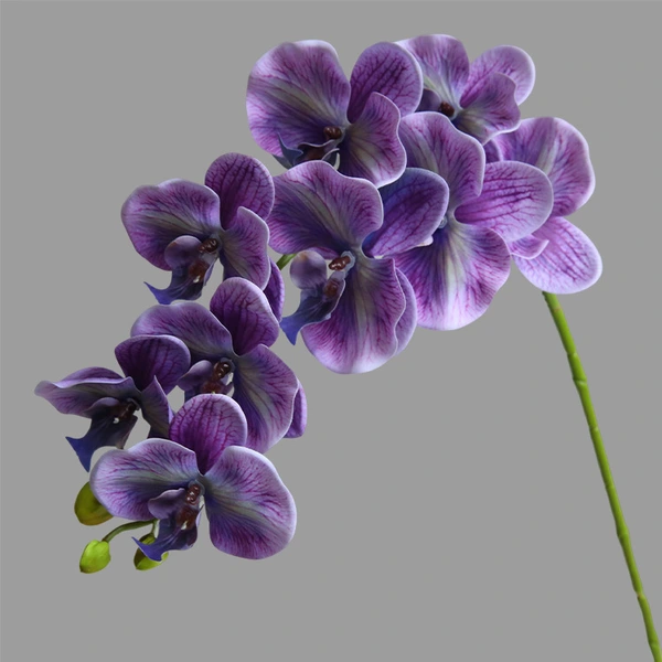 Artificial 9 heads Real Touch Orchids Flower Home Wedding Decoration 
