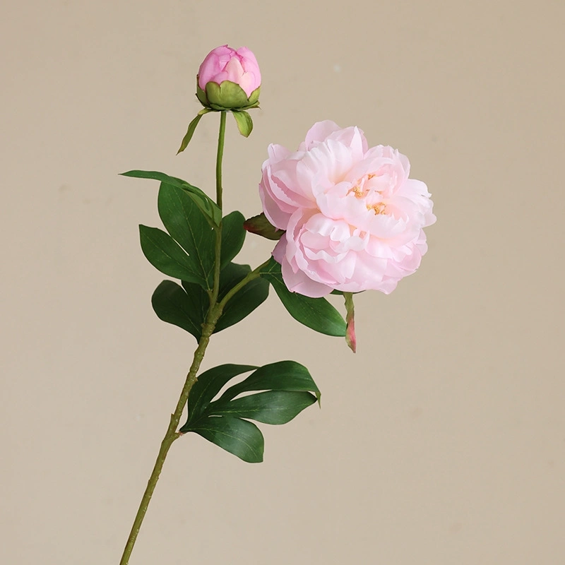 Artificial peony flower fabric pink flower for home hotel wedding decoration