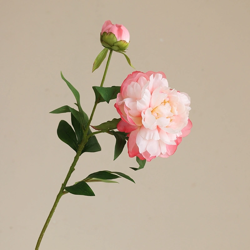 Artificial peony flower fabric pink flower for home hotel wedding decoration